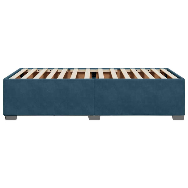 vidaXL Cadre de lit Bleu 100x200 cm Velours