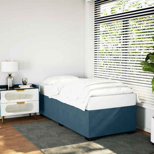 vidaXL Cadre de lit Bleu 100x200 cm Velours