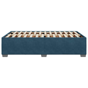 Blaues Samt Bettgestell 120x200 cm
