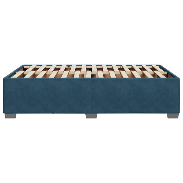 Blaues Samt Bettgestell 120x200 cm