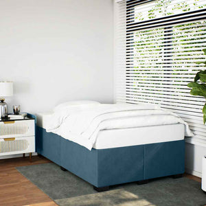 Blaues Samt Bettgestell 120x200 cm