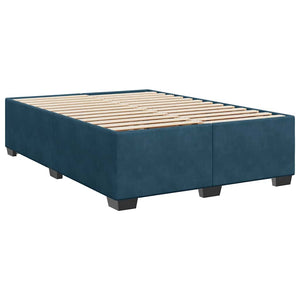 vidaXL Bed Frame Blue 140x190 cm Velvet
