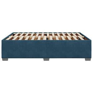 vidaXL Bed Frame Blue 140x190 cm Velvet