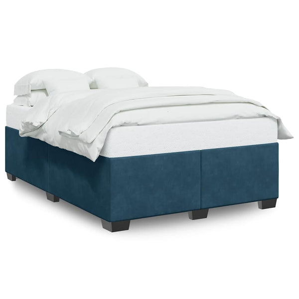 Bettgestell Blau Samt 160x200 cm