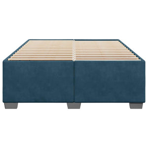 Bettgestell Blau Samt 160x200 cm