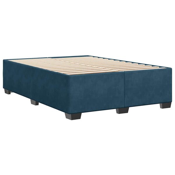 Bettgestell Blau Samt 160x200 cm