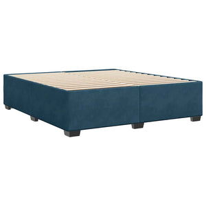 Samt Bettgestell Blau 180x200 cm