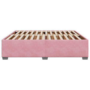 vidaXL Bed Frame Pink 180x200 cm Velvet
