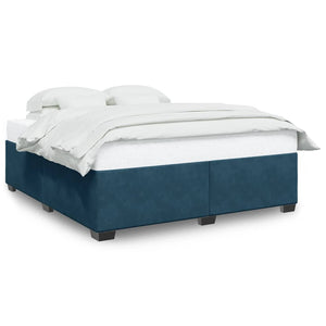 Bettgestell Blau Samt 200x200 cm