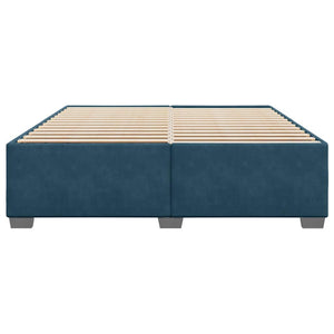 Bettgestell Blau Samt 200x200 cm