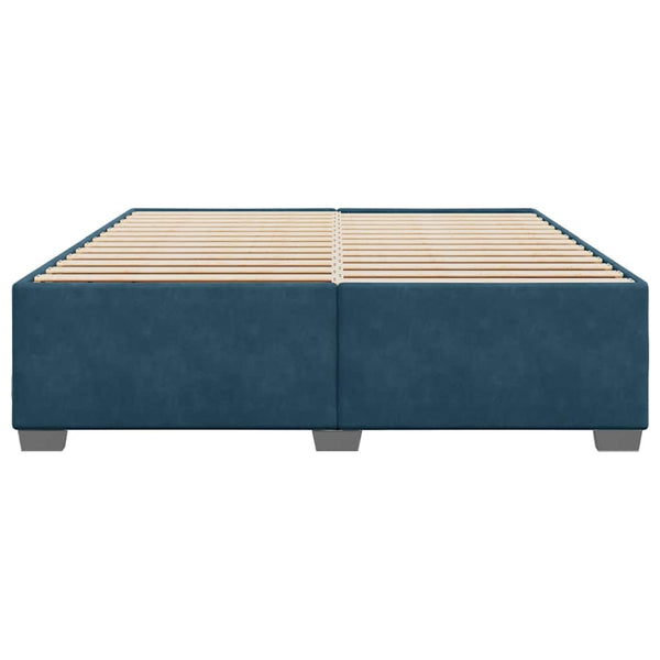 Bettgestell Blau Samt 200x200 cm