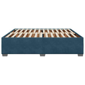 Bettgestell Blau Samt 200x200 cm