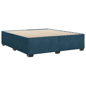 Bettgestell Blau Samt 200x200 cm