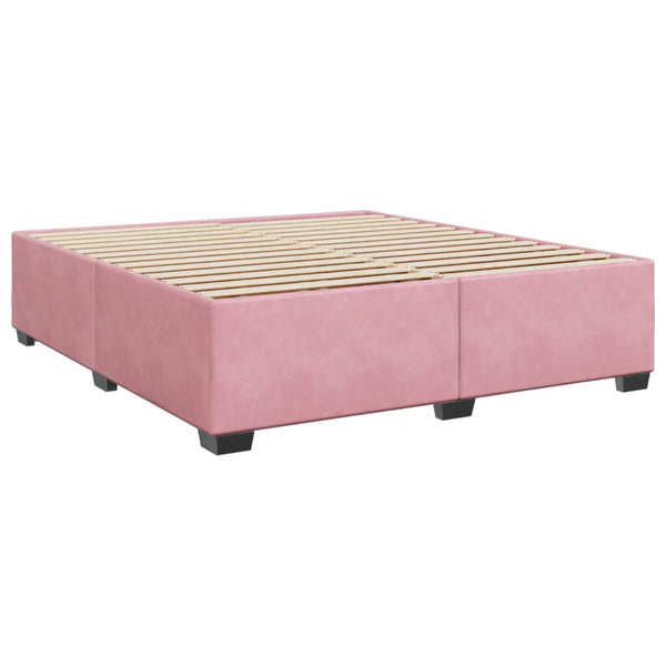 vidaXL Cadre de lit Rose 200x200 cm Velours