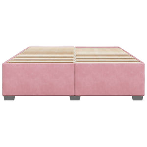 vidaXL Cadre de lit Rose 200x200 cm Velours