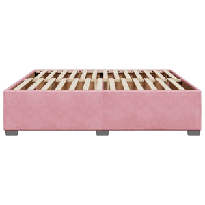 vidaXL Cadre de lit Rose 200x200 cm Velours