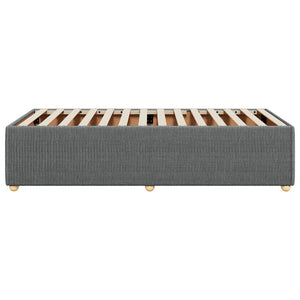 vidaXL Bed Frame Dark Grey Fabric