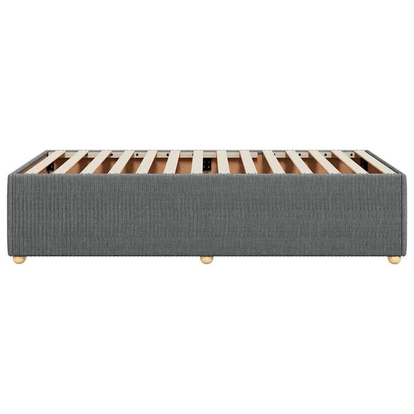 vidaXL Bed Frame Dark Grey Fabric