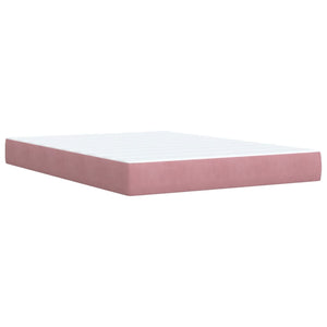 Boxspringbett mit Matratze Dunkelrosa 140x200 cm