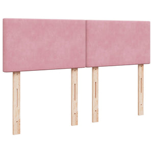 Boxspringbett mit Matratze Dunkelrosa 140x200 cm