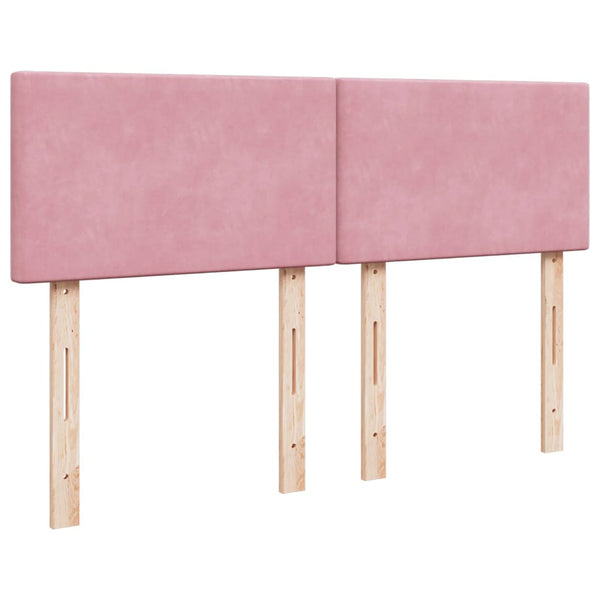 Boxspringbett mit Matratze Dunkelrosa 140x200 cm