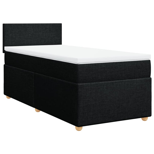 Boxspringbett mit Matratze Schwarz
