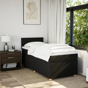 Boxspringbett mit Matratze Schwarz
