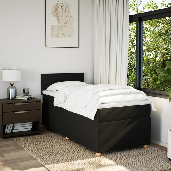 Boxspringbett mit Matratze Schwarz