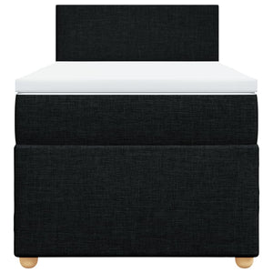 Boxspringbett mit Matratze Schwarz