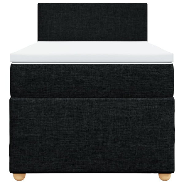 Boxspringbett mit Matratze Schwarz