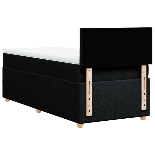 Boxspringbett mit Matratze Schwarz