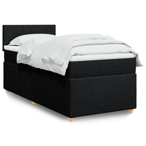 Boxspringbett mit Matratze Schwarz