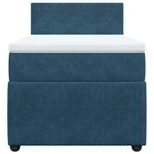 Boxspringbett Blau 80x200 cm Samt
