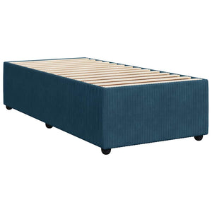 Boxspringbett Blau 80x200 cm Samt