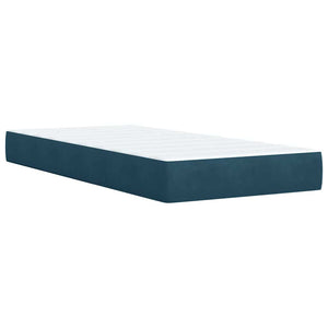 Boxspringbett Blau 80x200 cm Samt