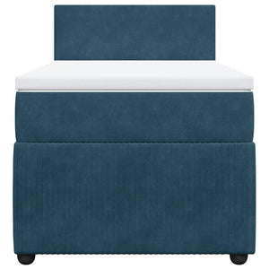 Boxspringbett Blau 90x190 cm Samt