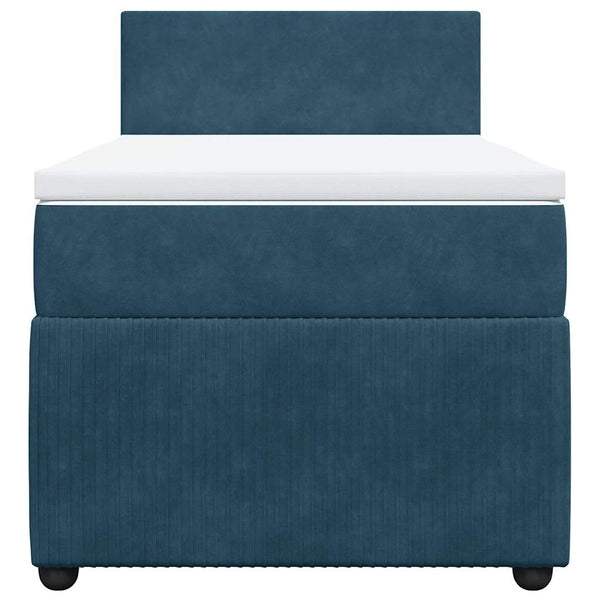 Boxspringbett Blau 90x190 cm Samt