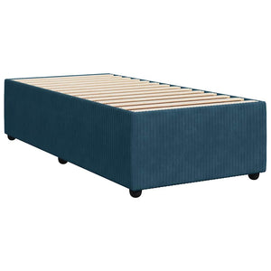 Boxspringbett Blau 90x190 cm Samt