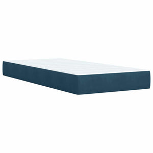 Boxspringbett Blau 90x190 cm Samt