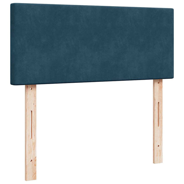 Boxspringbett mit Matratze Blau 120x200 cm Samt