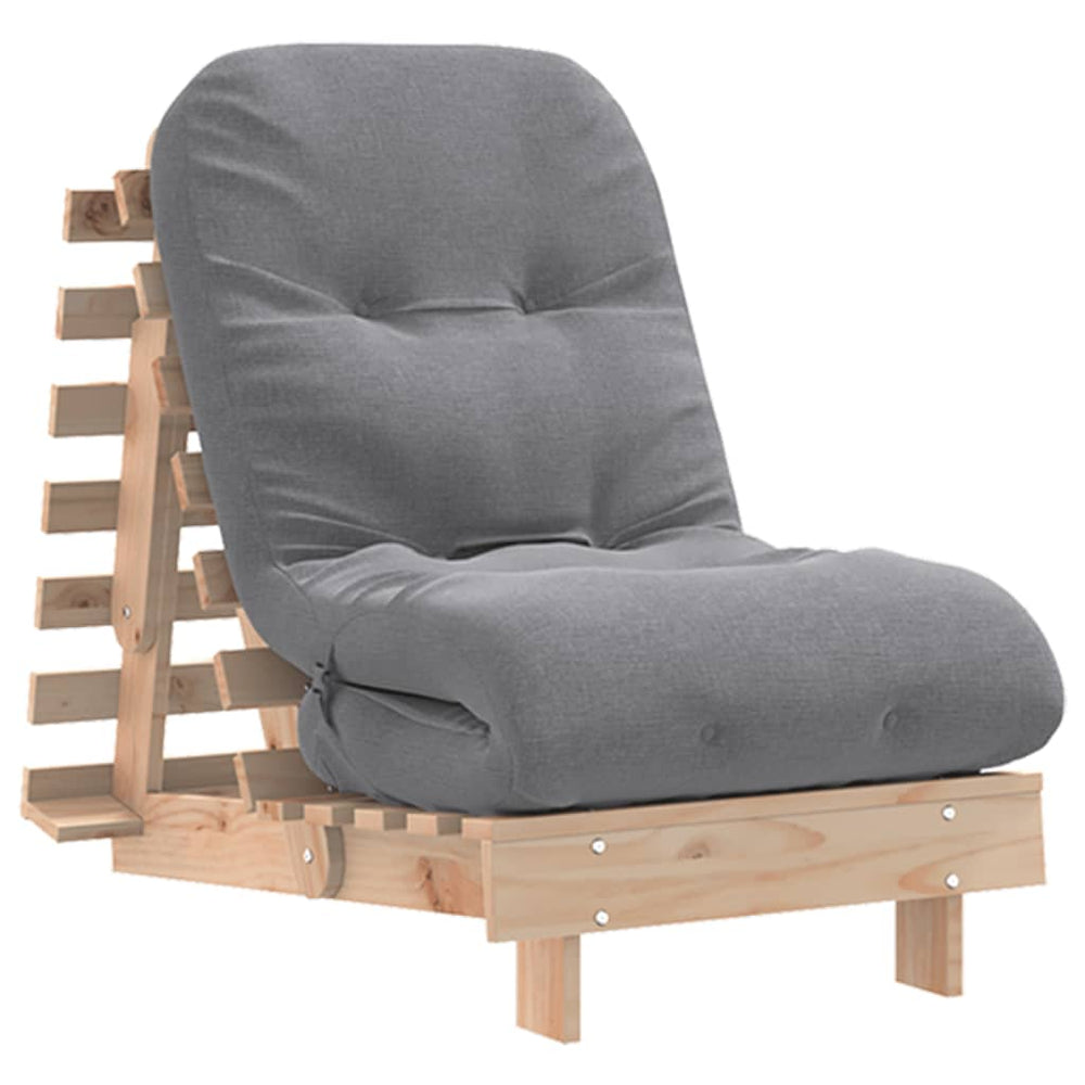 Futon Schlafsofa Kiefer Massivholz 60x206 cm