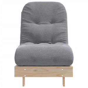 Futon Schlafsofa Kiefer Massivholz 60x206 cm