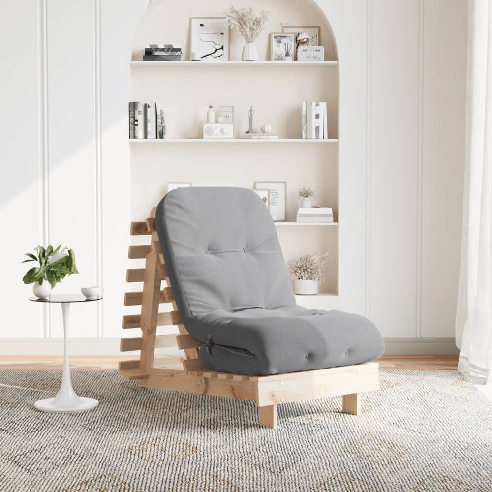 Futon Schlafsofa Kiefer Massivholz 60x206 cm