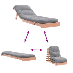 Futon Schlafsofa Douglasie 60x206 cm