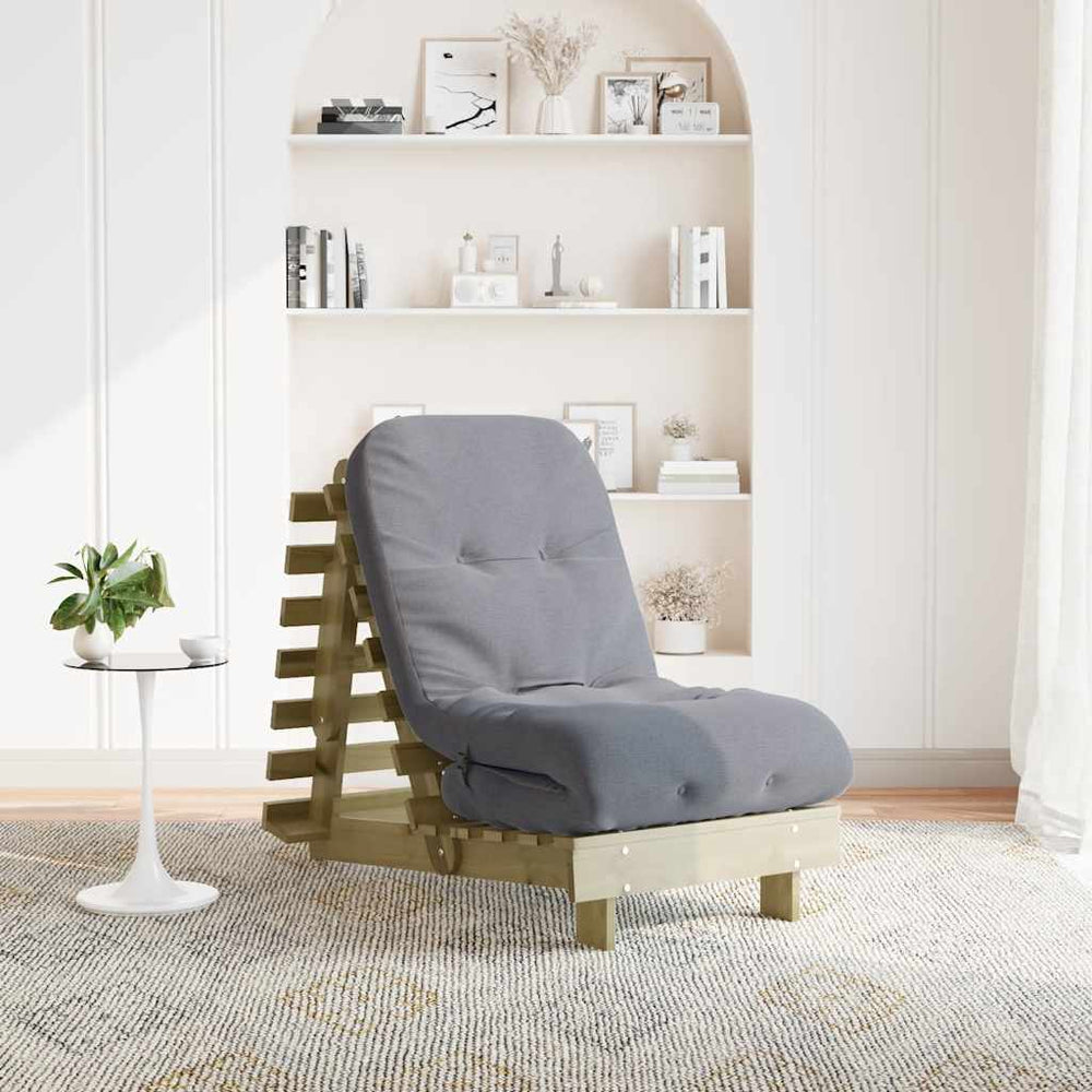 Futon Schlafsofa Kiefer imprägniert 60x206 cm