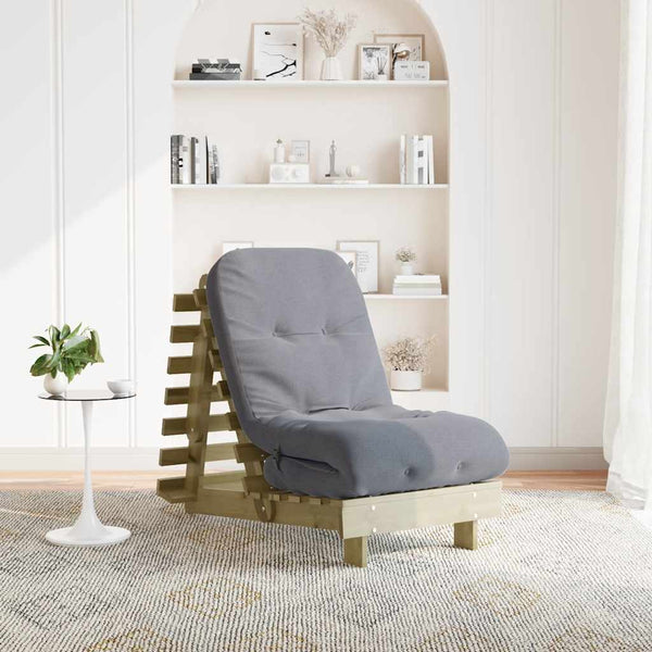 Futon Schlafsofa Kiefer imprägniert 60x206 cm