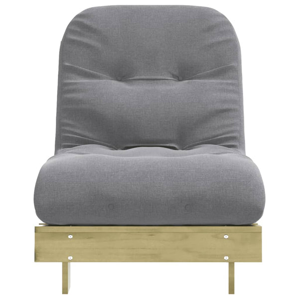 Futon Schlafsofa Kiefer 70x206 cm