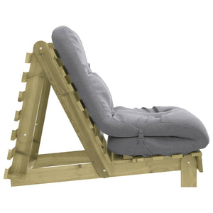 Futon Schlafsofa Kiefer 70x206 cm