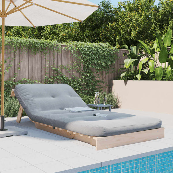 Futon Schlafsofa Kiefer Massivholz 80x206 cm