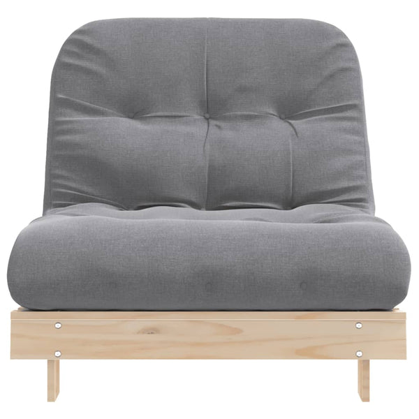 Futon Schlafsofa Kiefer Massivholz 80x206 cm
